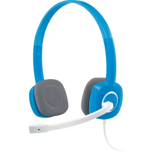 Logitech Casque stéréo H150 avec microphone anti-parasite en Bleu
