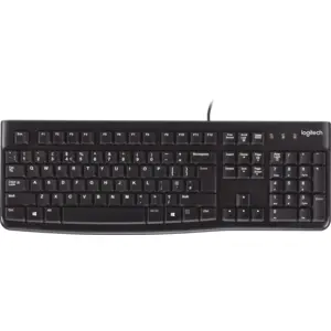 Comparateur de prix : Logitech K120 USB QWERTZ Tchèque Noir - Claviers (Avec fil, USB, QWERTZ, Noir)