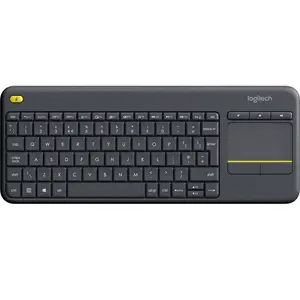 Comparateur de prix : Logitech Clavier avec pavé tactile K400 Plus pour PC à connexion TV en Noir