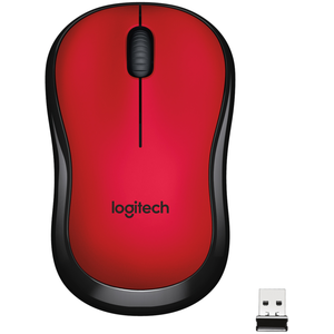 Souris sans fil silencieuse Logitech M220 Silent Rouge pas cher