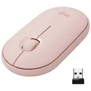 Souris silencieuse sans fil Logitech Pebble M350 Rose pas cher