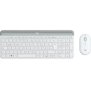 Logitech Ensemble clavier et souris sans fil ultra-fin MK470 en Off-White pas cher