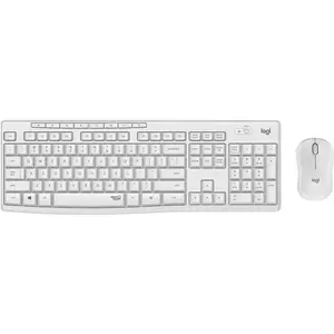 Comparateur de prix : Logitech Ensemble clavier et souris silencieux sans fil MK295 en Blanc Cassé