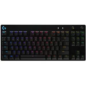 Comparateur de prix : Logitech PRO - Clavier - backlit - USB - QWERTY - Espagnol - commutateur : GX Blue Clicky - noir