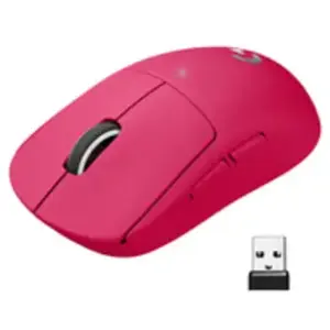 Souris de jeu sans fil Logitech Pro X Superlight 25 600 DPI Rose pas cher