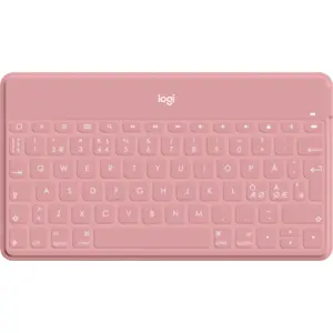 Logitech Keys-To-Go Clavier sans Fil, Clavier QWERTY Scandinave - Rose