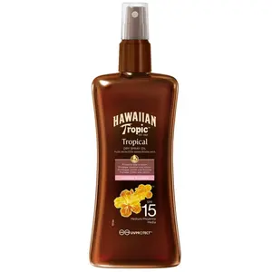 Comparateur de prix : Hawaiian Tropic Spray Huiles Seches SPF 15 (Protection Moyenne)
