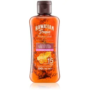 Comparateur de prix : Hawaiian Tropic Huile solaire SPF 15 - Noix de coco & goyave - Protective - Corps - 100 ml