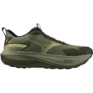 Chaussures Mizuno Wave Rider TT 4 vert olive marron foncé beige - 46.5 pas cher