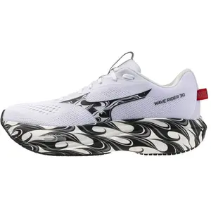 Chaussures Mizuno Wave Rider 30 Disclosure blanc noir rouge - 42 pas cher