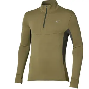 Haut d'entraînement demi-zip Mizuno Active Warmalite Vert J2GCD50538