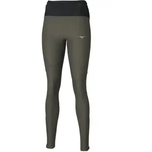 Mizuno Multi Pocket Collant de course Femmes - vert olive, Taille M