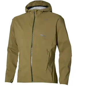 Mizuno - Trail Waterproof 20K Hooded Jacket - Veste imperméable homme Martini Olive - XXL pas cher