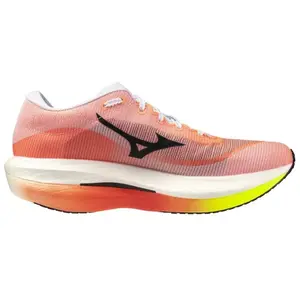Mizuno - Hyperwarp Pro - Chaussures running plaque carbone White / Black / Lava Orange - 48.5 pas cher