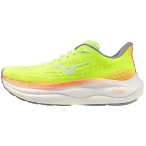Chaussures de running Mizuno Wave Sky 9 Jaune Blanc AW26 Femme, Taille 44,5 - EUR pas cher
