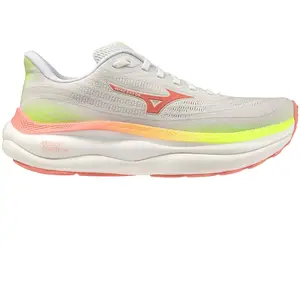 Chaussures Mizuno Wave Sky 9 blanc saumon jaune femme - 34.5 pas cher