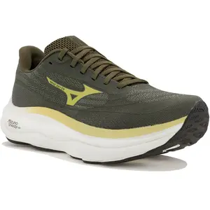 Mizuno - Wave Sky 9 - Chaussures running homme Forest Night / Beechnut - 46 pas cher