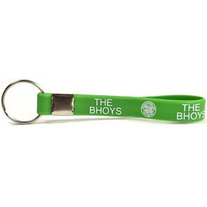 Celtic FC The Bhoys Crest Silicone Keyring One Size blanc/vertVendu parspartoo