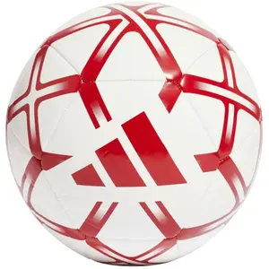 Adidas Ballon De Foot (taille 3) Synthétique Starlancer Club Blanc / Rouge pas cher