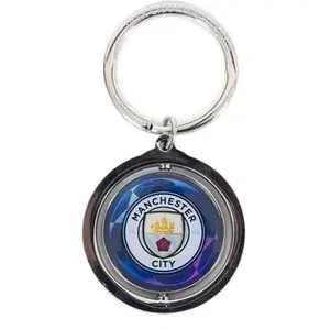 Manchester City FC UCL Crest Spinner Keyring One SizeVendu parspartoo