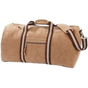 Quadra Vintage Canvas Holdall One Size jaune