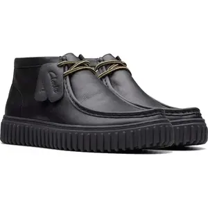 Comparateur de prix : Clarks Main Torhill Hi Bottes Noires En Cuir Pour Hommes EU 41