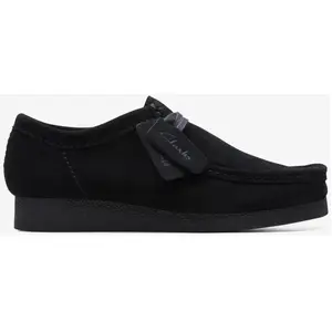 Comparateur de prix : Bottines - Clarks - WALLABEEEVO - Cuir - Talon plat - Bout rond - Noir