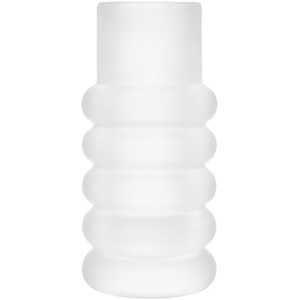 Tom Dixon - Vase Press - Blanc - Verre pressé - Designer Tom Dixon