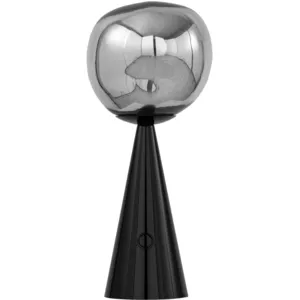Comparateur de prix : Tom Dixon Melt Lampe de table sans fil, LED, MEPO01BKUN,