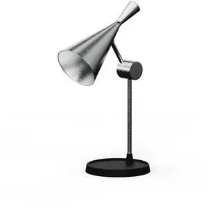 Tom Dixon - Lampe de table Unbeaten - Argent - Fonte peinte - Designer... pas cher