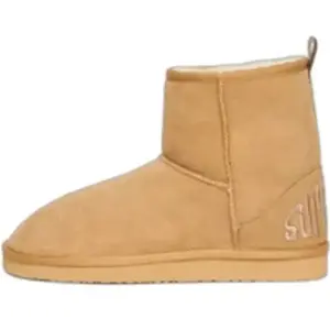 Bottes Superdry Suede Sherpa Ankle beige femme - 36/37 pas cher