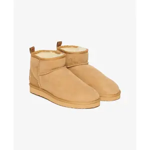 Bottes Superdry Suede Sherpa Mini beige femme - 38/39 pas cher