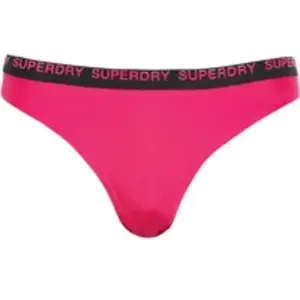 Superdry Culotte de bikini élastique raffinée pour femme, Logan Pink, M pas cher