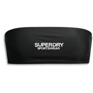 Superdry Haut de bikini bandeau pour femme avec logo, Noir , M pas cher