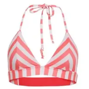 Comparateur de prix : Superdry Haut de bikini triangle rayé pour femme, Rayé rose., XXS