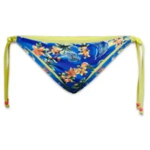 Superdry Bas de bikini raffiné pour femme avec fermetures à nouer latérales, Dauphin bleu océan, L pas cher