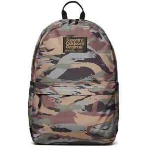 Sac à dos Superdry Printed Montana 18L marron gris pas cher
