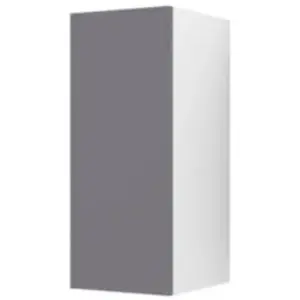 Meuble haut de cuisine avec 1 porte GoodHome Stevia gris brillant L. 3... pas cher