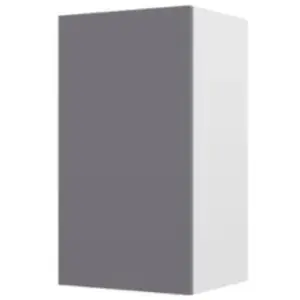 Meuble haut de cuisine avec 1 porte GoodHome Stevia gris brillant L. 4... pas cher