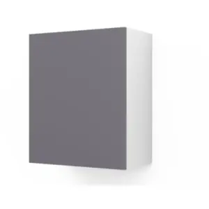 Meuble haut de cuisine avec 1 porte GoodHome Stevia gris brillant L. 6... pas cher