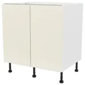 Meuble haut de cuisine avec 1 porte GoodHome Stevia crème brillant L. ... pas cher