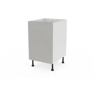 Meuble bas de cuisine avec 1 porte GoodHome Stevia gris mat L. 50 x H.... pas cher