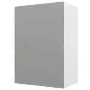 Meuble haut de cuisine avec 1 porte GoodHome Stevia gris mat L. 50 x H... pas cher