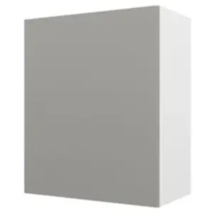 Meuble haut de cuisine avec 1 porte GoodHome Stevia gris mat L. 60 x H... pas cher