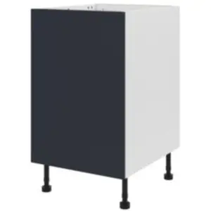 Meuble bas de cuisine avec 1 porte GoodHome Stevia bleu L. 50 x H. 72 ... pas cher