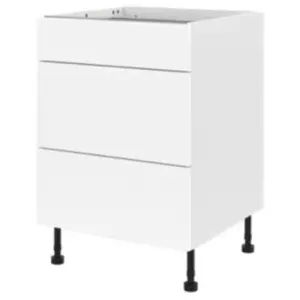 Meuble bas de cuisine avec 1 tiroir et 2 casseroliers GoodHome Stevia ...