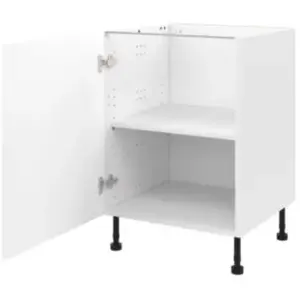 Meuble bas de cuisine avec 1 porte GoodHome Stevia blanc mat l.60 x H.... pas cher