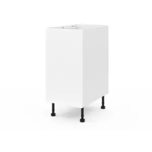 Meuble bas de cuisine avec 1 porte GoodHome Stevia blanc mat l.40 x H.... pas cher