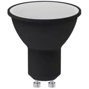 Lot 2 ampoules LED réflecteur Jacobsen GU10 430 lm 4.5W 50W blanc chaud noir pas cher