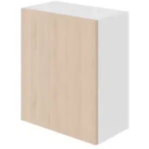 Meuble haut de cuisine avec 1 porte GoodHome Chia effet chêne clair et... pas cher